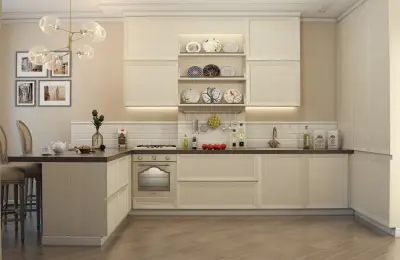 Бежевая кухня вЂ” интерьер кухни