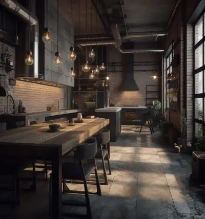Kitchen design индустриальный вЂ” стиль лофт в кухне