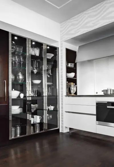 Кухни с витринами в современном стиле вЂ” siematic classic немецкая кухня