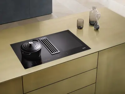 Варочная панель с вытяжкой miele kmda 7633 fr