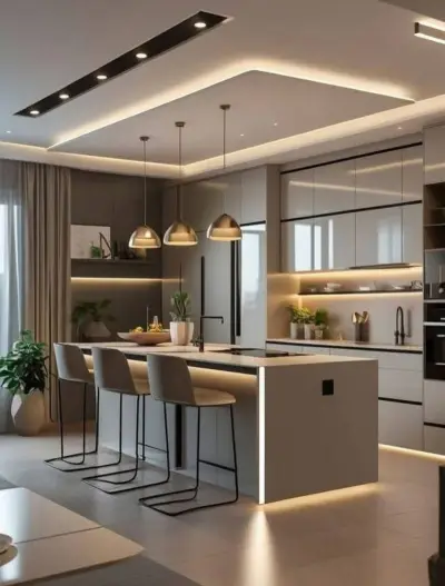 Дизайн освещения кухни — интерьер кухни