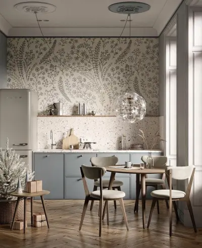 Стены на кухне дизайн — интерьер кухни