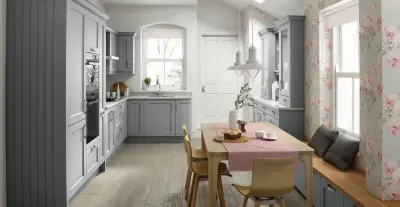 Серая кухня — серая кухня в стиле прованс