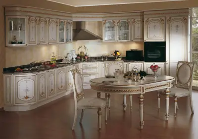Итальянская кухня фабрики asnaghi interiors — кухня в стиле барокко