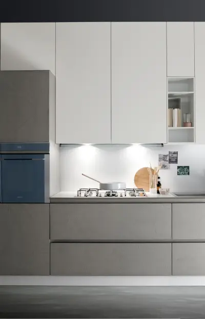 Кухня в современном стиле lamina 1 linea system от фабрики record cucine