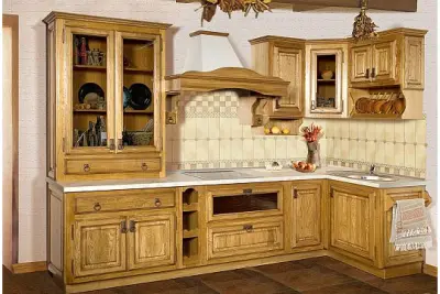 Кухня из массива сосны — кухни из дерева