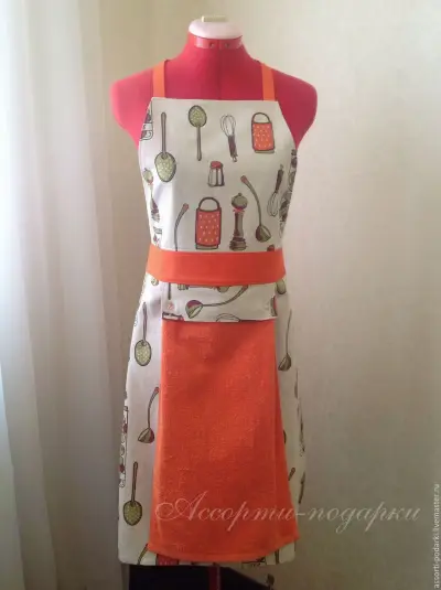Сшить фартук для кухни — фартук из льна