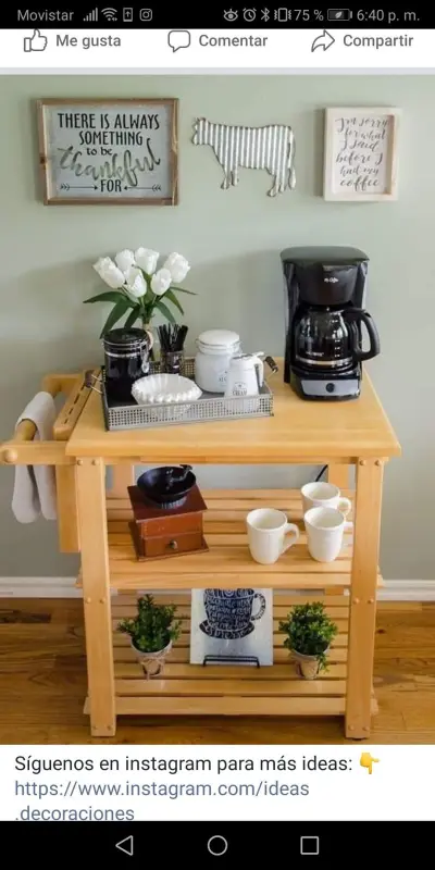 Кофе зона на кухне — кофейный уголок на кухне