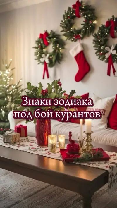 Новогодние интерьеры — сервировка рождественского стола
