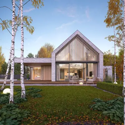 Projekty domów — проект дома в стиле барнхаус