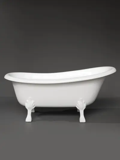 Ванна акриловая отдельностоящая belbagno — ванная на ножках