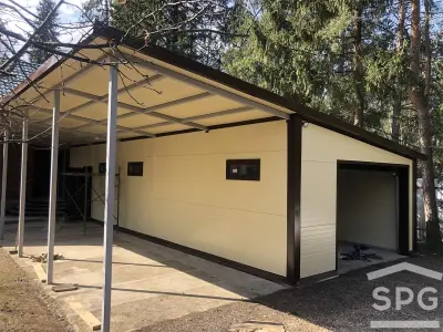 Гараж из сэндвич-панелей — гаражи из сэндвич-панелей от spgarage
