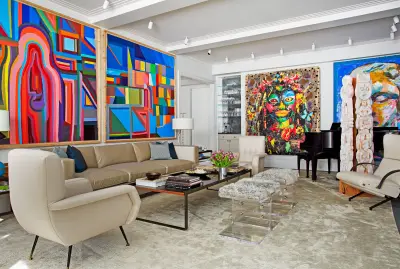 Дизайн и современное искусство — интерьер картина