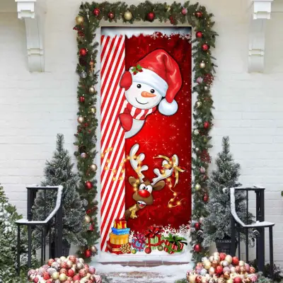 Украшение дверей на новый год — оформление дверей к новому году