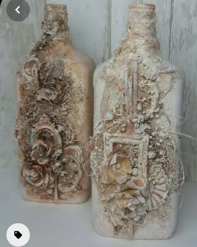 Декоративные бутылки — декупаж бутылки