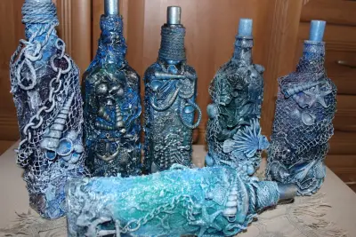 Декор бутылки — декорирование бутылок