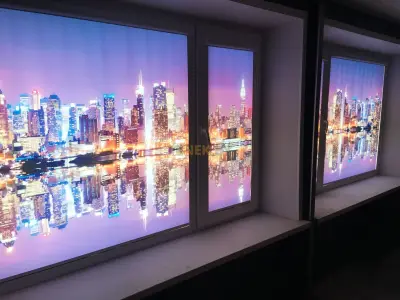 Рулонные шторы perforollo ночной город — рулонные жалюзи с фотопечатью