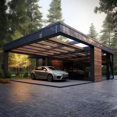 Павильон для автомобиля voeroka carport — современные навесы для авто