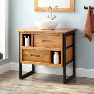 48\ montara teak vanity &amp — лофт тумба под раковину