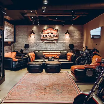Интерьер в стиле — интерьер гаража