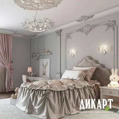 Классический интерьер спальни в пастельных тонах — интерьер спальной