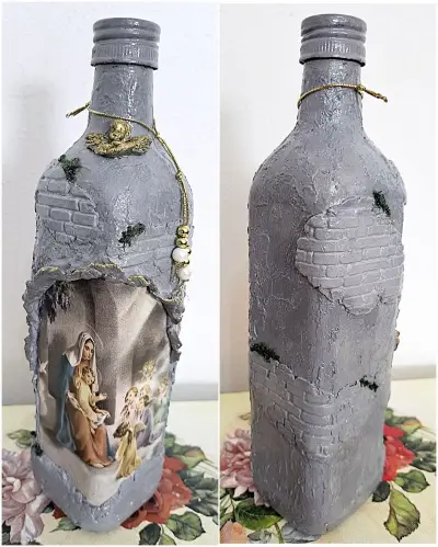 Бутылки в стиле — декупаж бутылки