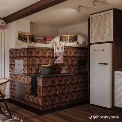 Русская печь с лежанкой — дома в русском стиле