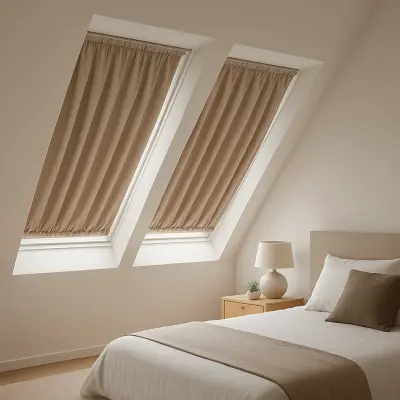 Штора для мансардных окон velux — шторы на скошенное окно
