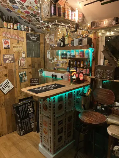 Бар в гараже — интерьер гаража