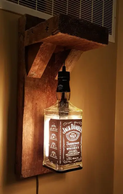 Лампа из бутылки jack daniels — лампа из бутылки джек дэниэлс