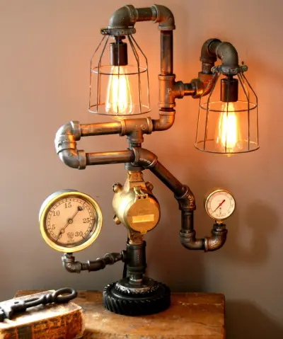 Стимпанк светильник — лампа в стиле стимпанк lantern steampunk