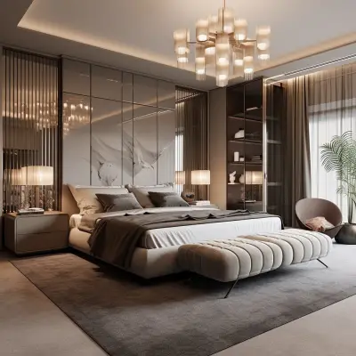 Интерьер спальни в стиле модерн luxury — интерьер спальной