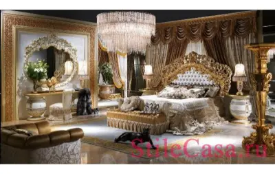 Итальянская спальня royal фабрики cappelletti — королевская спальня в стиле барокко