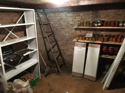 Обустройство подвала в гараже — стеллажи для гаража и погреба
