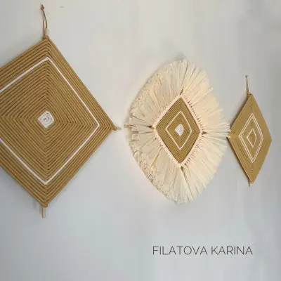 Плетеное панно — настенный декор
