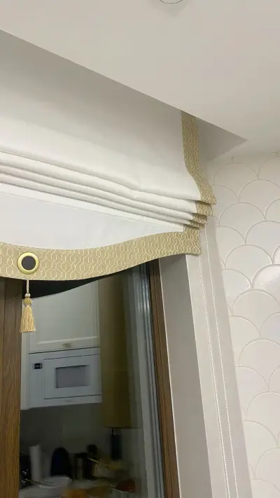 Римская штора с кантом — римские шторы