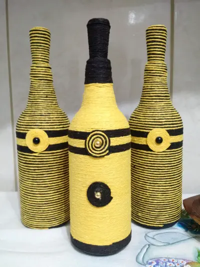 Декор бутылки — оформление бутылки