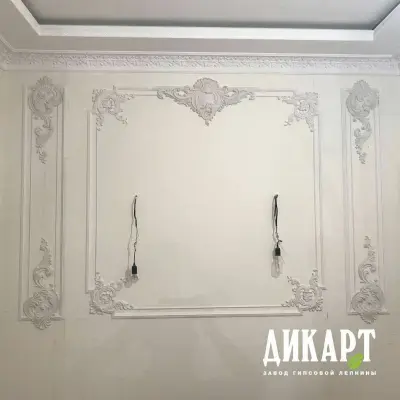 Гипсовые рамки на стенах — гипсовые молдинги