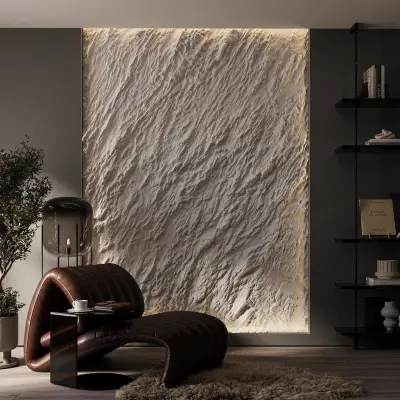 3d гипсовые панели скала — барельеф stone от deco line