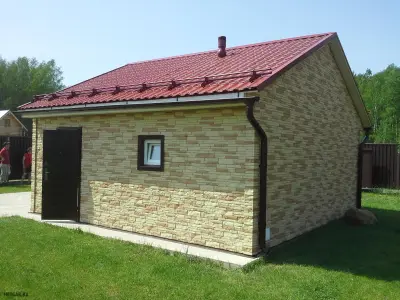 Баня из блоков — хозблок из блоков