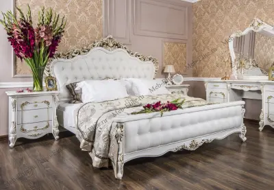Кровать анна мария 180х200 с мягким изголовьем белый матовый