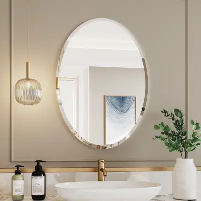 Зеркала в ванную комнату — овальное настенное зеркало