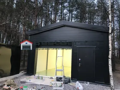 Гараж из сэндвич-панелей