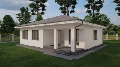 Дома из газобетона проекты — одноэтажные частные дома