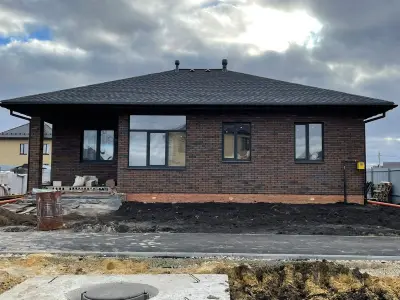 Одноэтажные дома из кирпича — одноэтажный дом из красного кирпича