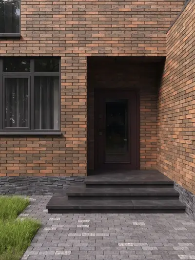 Баварская кладка кирпич — фасад из кирпича