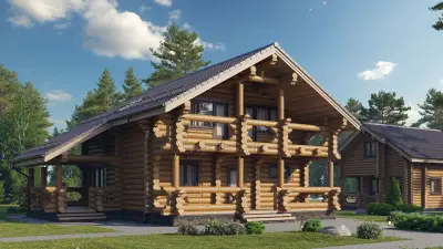 Дома из оцилиндрованного бревна — проект деревянного дома из бревна
