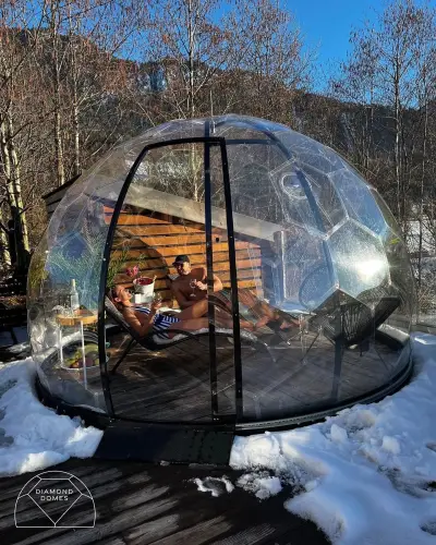 Беседка полусфера — купольная беседка