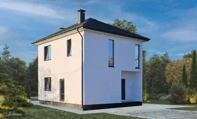 Двухэтажный дом из газобетона — проект дома из газобетона