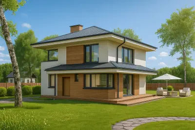 Проект дома из газобетона — готовые проекты домов